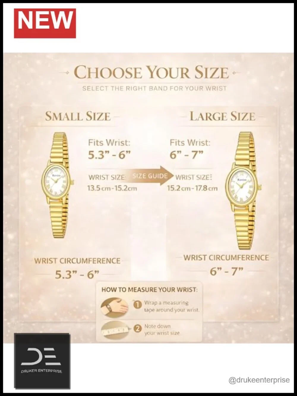 Vintage Oval Analog Quartz Watch with Stainless Steel Expansion Band, Roman